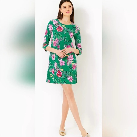 NWT Lilly Pulitzer UPF 50+ Solia ChillyLilly Dress Safari Sanctuary New Pullover - Picture 2 of 10